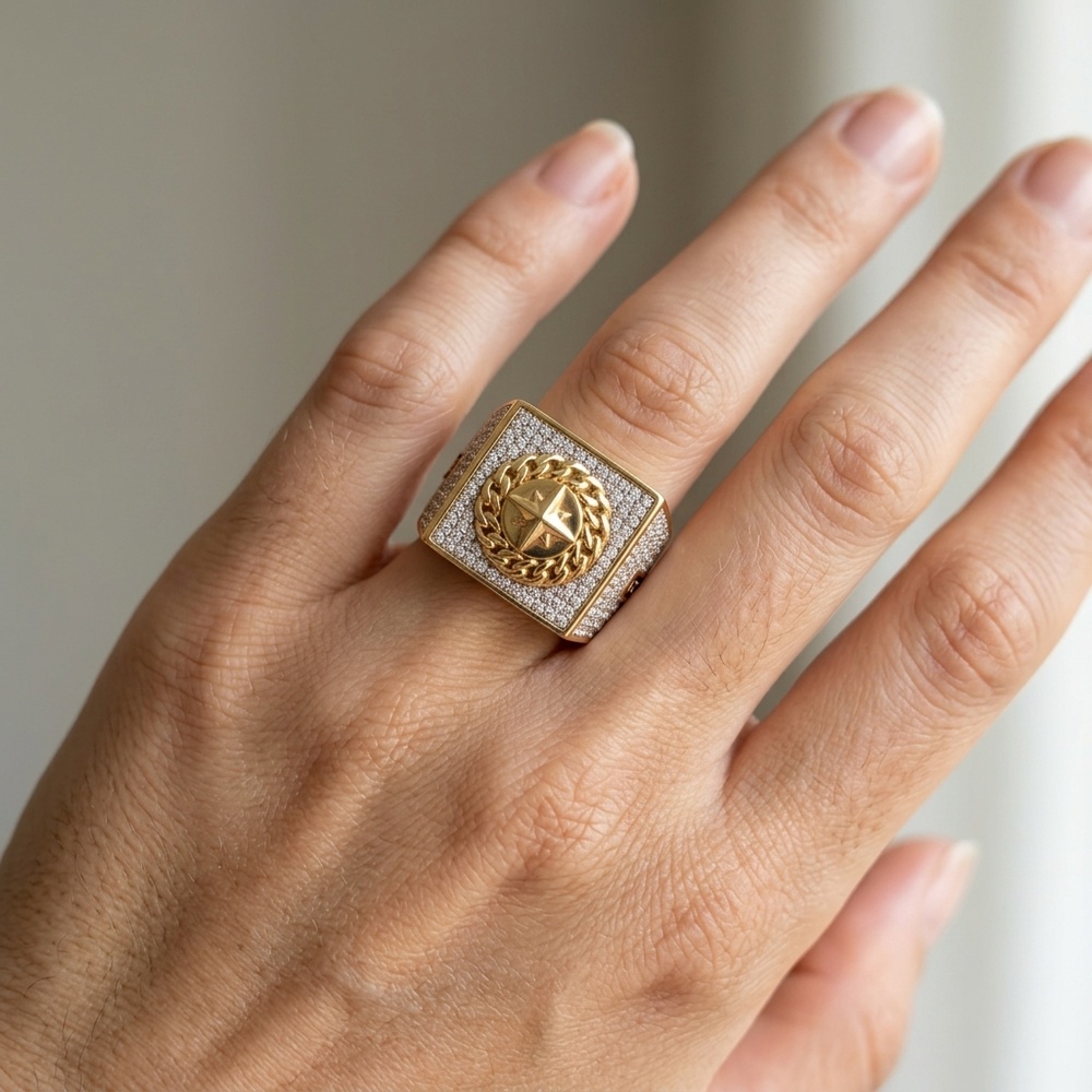 Anillo de Oro 10K de 16.4 g — Maxi Gold, referencia MG-AN-10K-0044