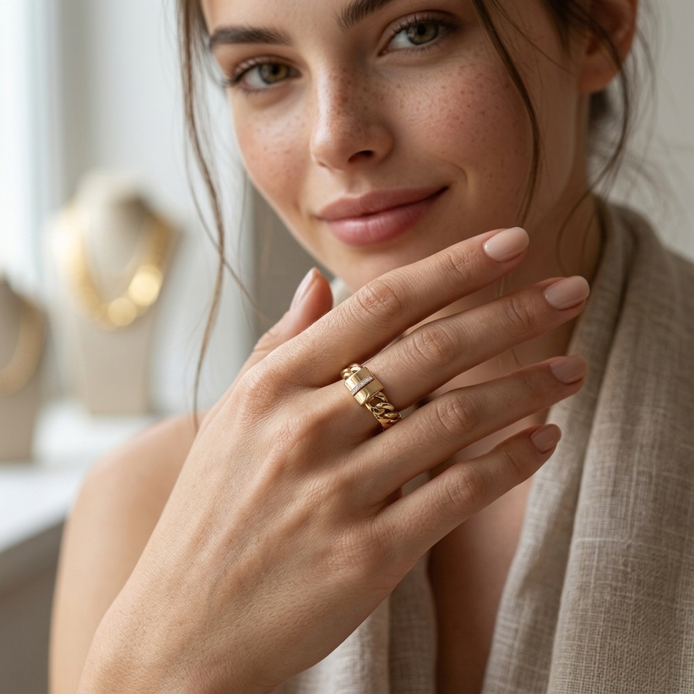 Anillo de Oro 10K de 3.1 g — Maxi Gold, referencia MG-AN-10K-0079
