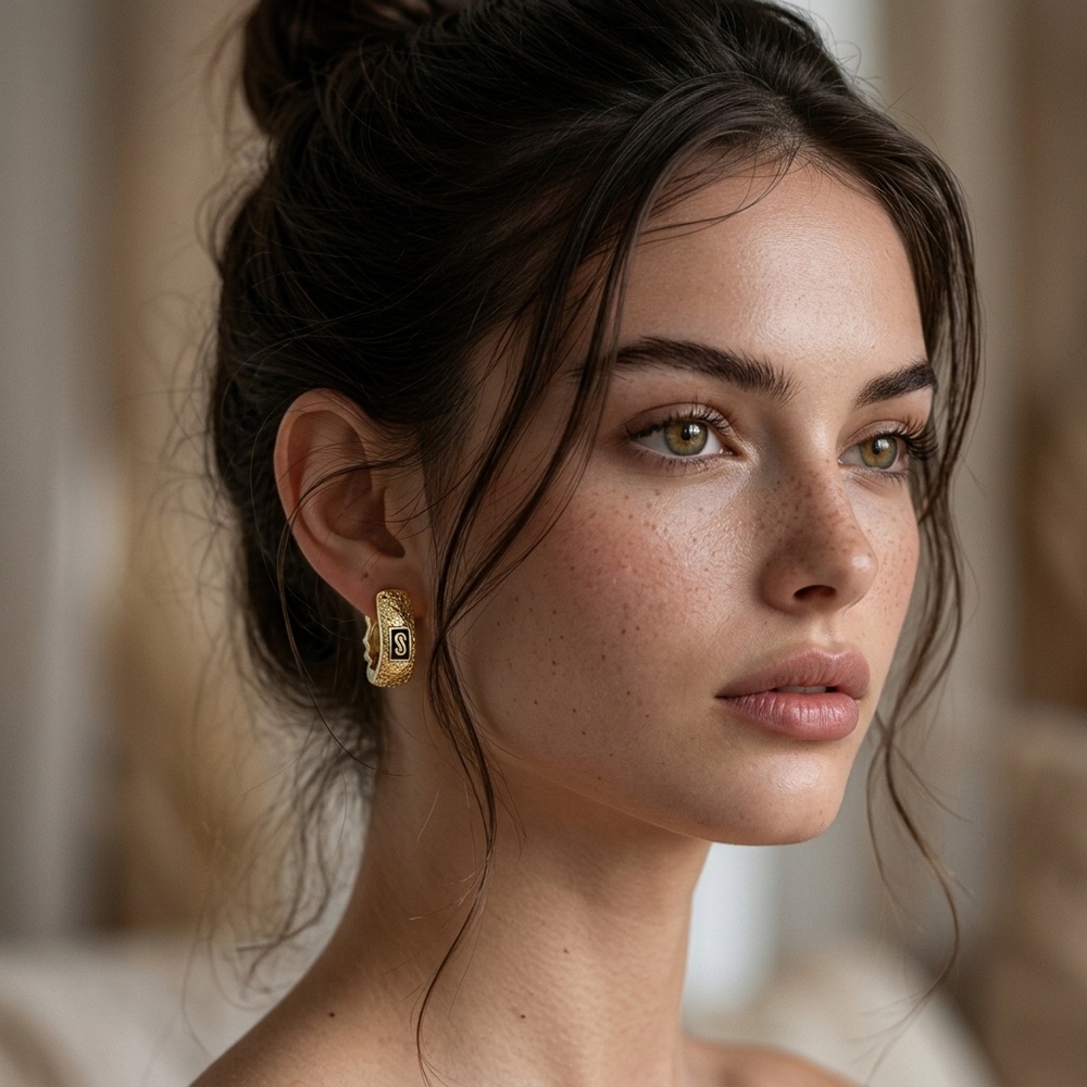 Par de aretes de Oro 10K de 3.3 g — Maxi Gold, referencia MG-AR-10K-0118