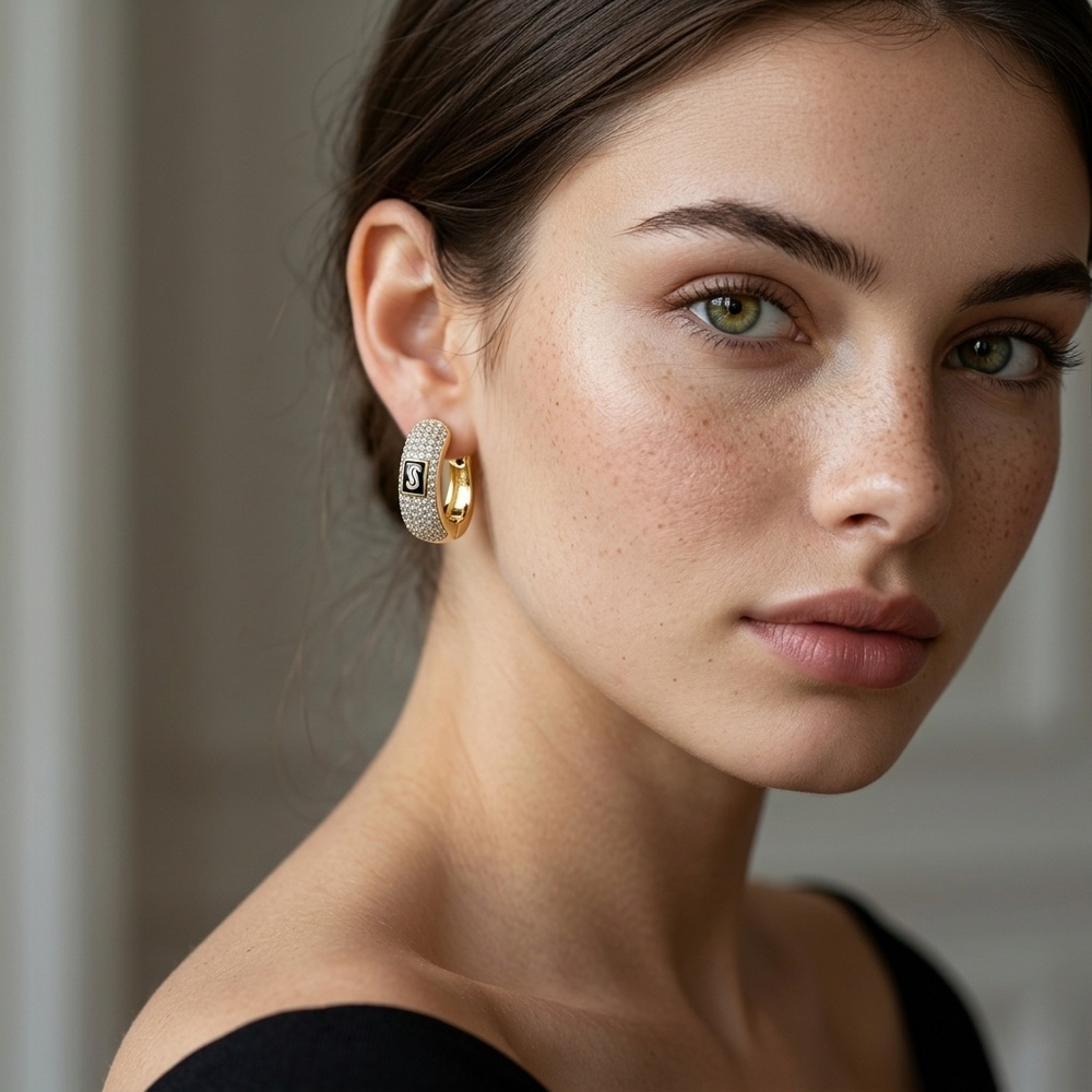 Par de aretes de Oro 10K de 4.4 g — Maxi Gold, referencia MG-AR-10K-0121