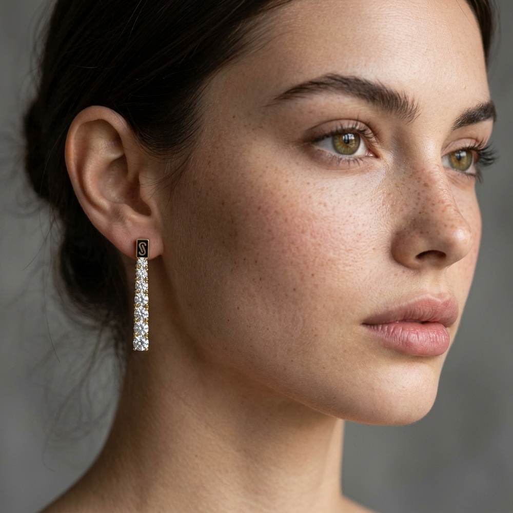 Par de aretes de Oro 10K de 3.3 g — Maxi Gold, referencia MG-AR-10K-0128