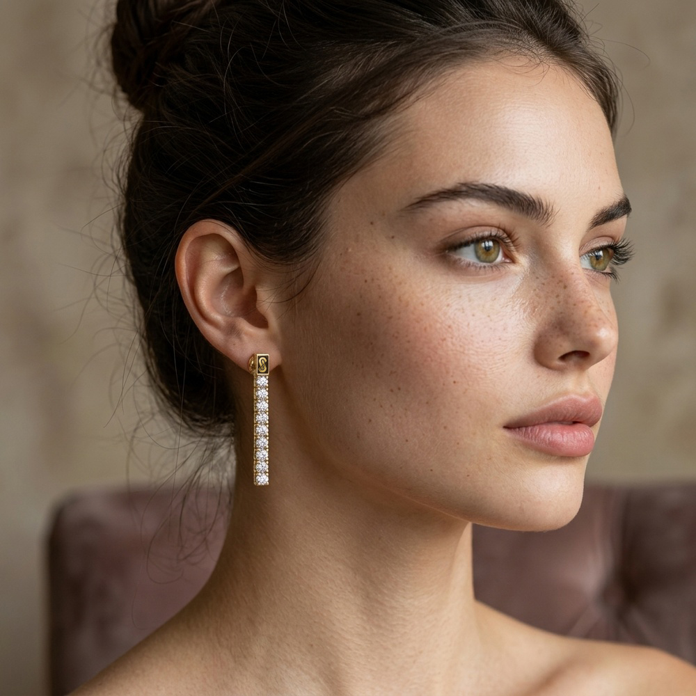 Par de aretes de Oro 10K de 3.1 g — Maxi Gold, referencia MG-AR-10K-0130