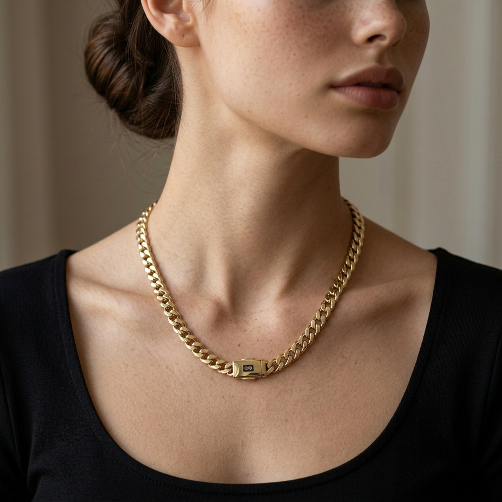 Cadena de Oro 10K de 6.1 g, talla 18 cm · 6.5 mm — Maxi Gold, referencia MG-CA-10K-0002
