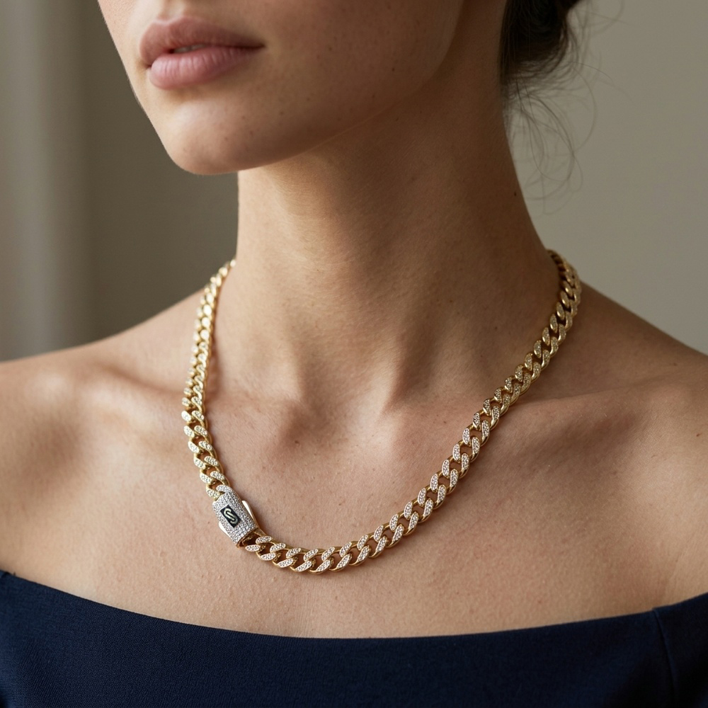 Cadena de Oro 10K de 6.7 g, talla 18.5 cm · 6.5 mm — Maxi Gold, referencia MG-CA-10K-0004