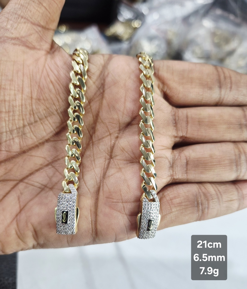 Cadena de Oro 10K de 7.9 g, talla 21 cm · 6.5 mm — Maxi Gold, referencia MG-CA-10K-0008