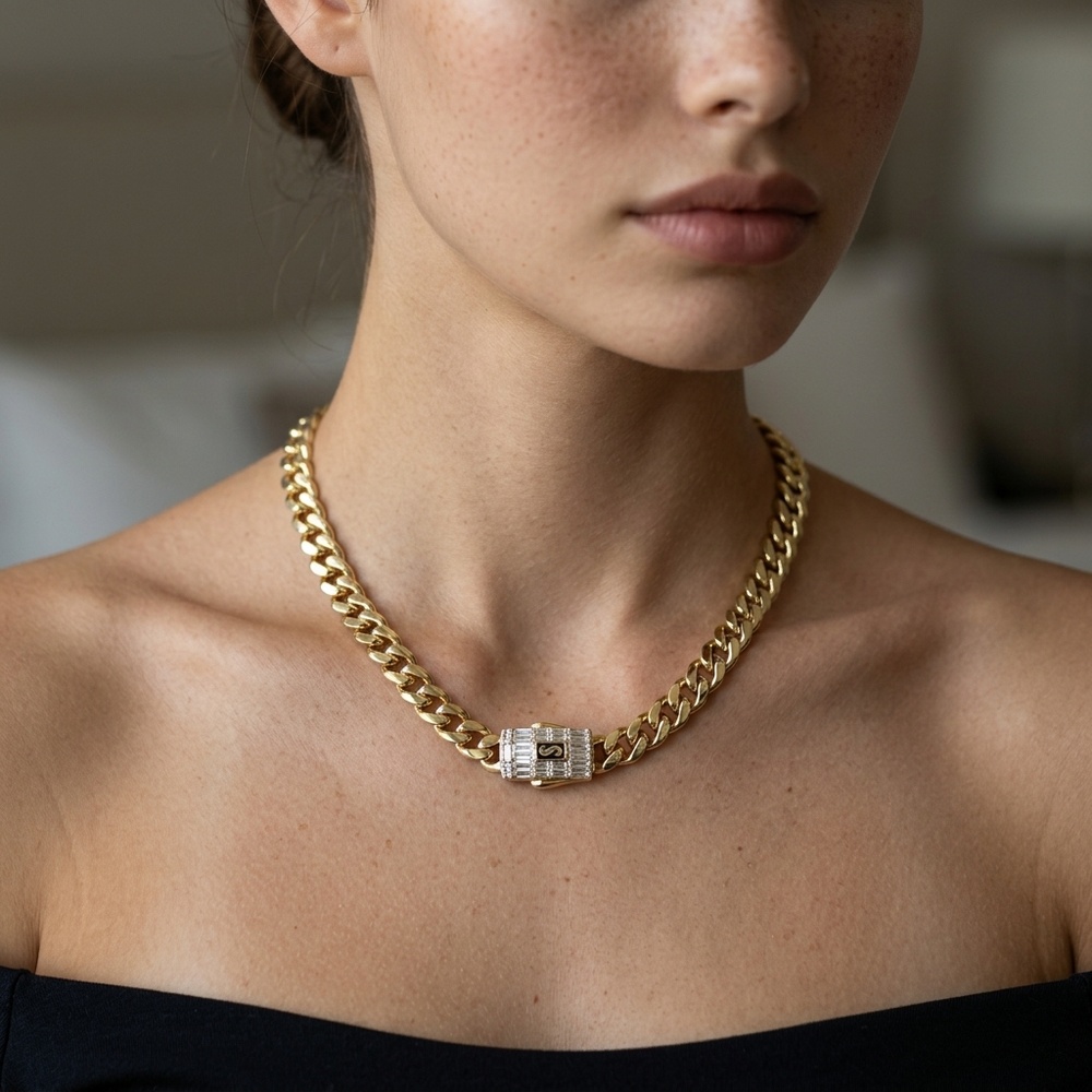 Cadena de Oro 10K de 7.1 g, talla 6.5 mm — Maxi Gold, referencia MG-CA-10K-0011
