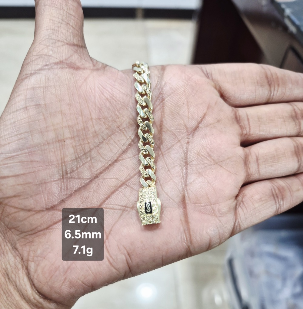 Cadena de Oro 10K de 7.1 g, talla 21 cm · 6.5 mm — Maxi Gold, referencia MG-CA-10K-0013