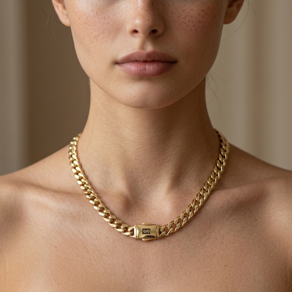 Cadena de Oro 10K de 6.1 g, talla 18.5 cm · 6.5 mm — Maxi Gold, referencia MG-CA-10K-0015