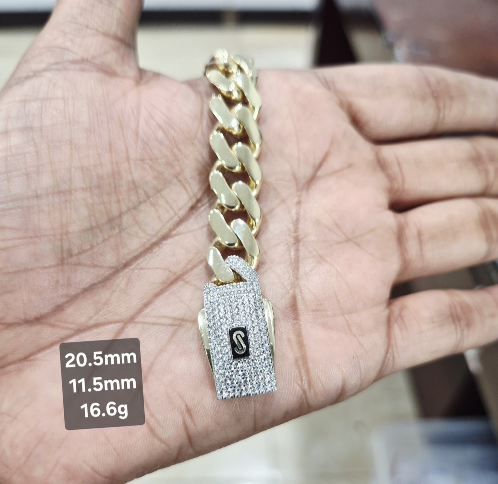 Pulsera de Oro 10K de 16.6 g, talla 11.5 mm — Maxi Gold, referencia MG-PU-10K-0028
