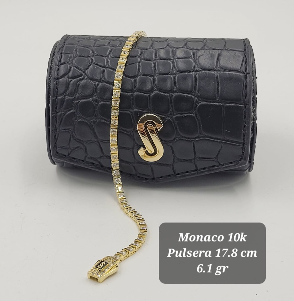 Pulsera de Oro 10K de 6.1 g, talla 17.8 cm — Maxi Gold, referencia MG-PU-10K-0085