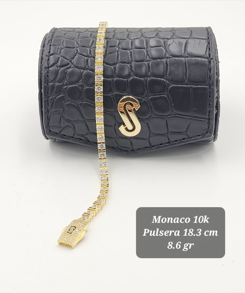 Pulsera de Oro 10K de 8.6 g, talla 18.3 cm — Maxi Gold, referencia MG-PU-10K-0086