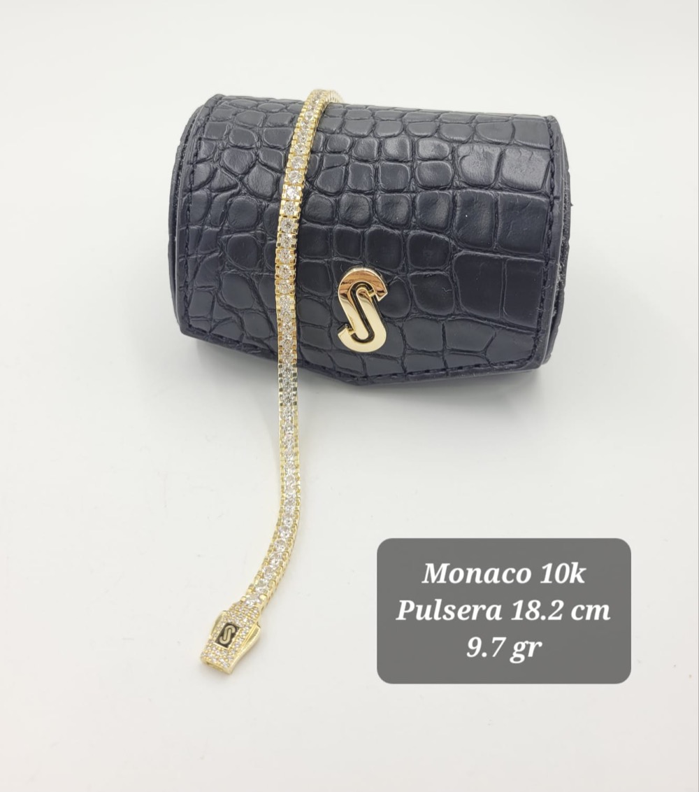 Pulsera de Oro 10K de 9.7 g, talla 18.2 cm — Maxi Gold, referencia MG-PU-10K-0088