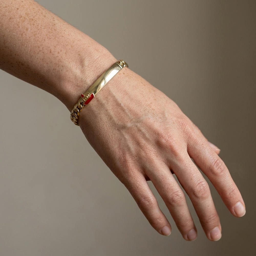Pulsera de Oro 10K de 4.6 g, talla 15 cm — Maxi Gold, referencia MG-PU-10K-0097