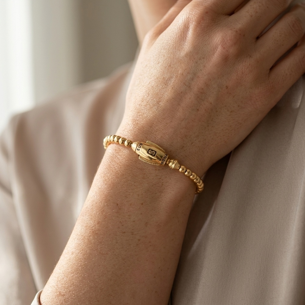 Pulsera de Oro 10K de 5.3 g, talla 20 cm — Maxi Gold, referencia MG-PU-10K-0134