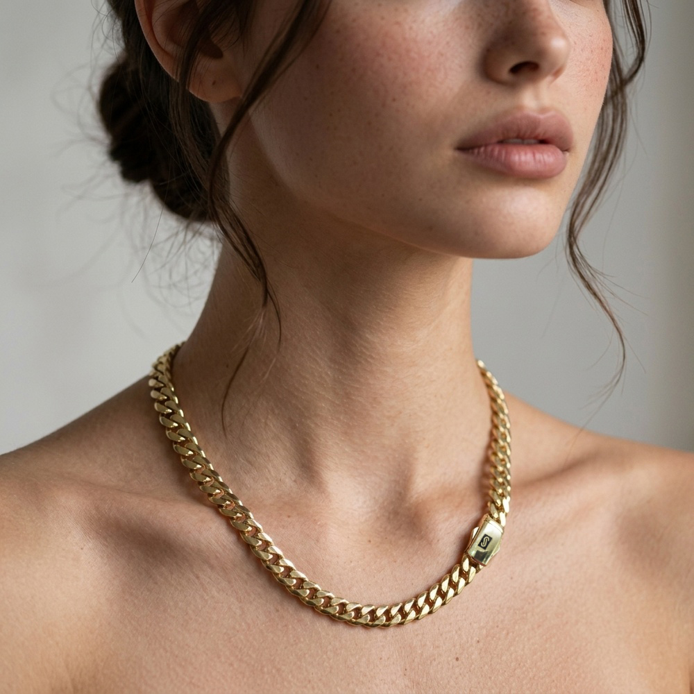 Pulsera de Oro 10K de 6 g, talla 17.5 cm · 6.5 mm — Maxi Gold, referencia MG-PU-10K-0138